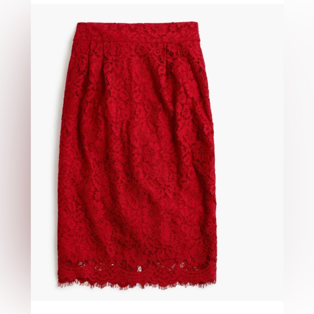Jcrew lace pencil skirt size 0